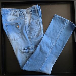 Woman / Young Lady Blue Jeans